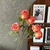 Flores Artificiales con 5 Cabezas, Rosas Burbuja, Rosas Pequeñas de Copo de Nieve, Decoración de Salón de Bodas, Arreglo Floral, Exhibición de Ventana para el Hogar, Flores Falsas