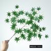 Simulación de flores, hojas de arce otoñales, simulación de hojas de arce, decoración para el festival de la cosecha de Halloween, plantas artificiales, flores falsas, accesorios, adornos