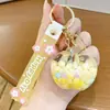 Chaveiro Pingente de Maçã Doce de Areia Movediça Criativo Simulado para Casal Charme de Bolsa Fofo Chaveiro Presente Atacado