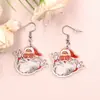 Nuevos Pendientes de Santa Claus Transfronterizos Joyería Nueva Serie Navideña Acrílica Joyería para Mujer
