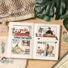Exclusivo para comercio exterior transfronterizo: Pegatinas creativas de PET de estilo de vida lento, materiales para planificador de personajes, paquetes de pegatinas culturales y creativas para manualidades al por mayor