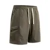 Pantalones Cortos de Trabajo Transfronterizos para Hombre de Amazon Aliexpress, Verano Estilo Americano Casual de Seda de Hielo de Secado Rápido para Playa