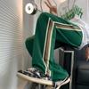 Pantalones Casuales a Rayas para Hombre Primavera y Otoño Sueltos Rectos Vibe Moda Urbana Deportivos de Pierna Ancha Modernos para Hombre y Mujer Sentido Drapeado