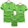 Árbol de Navidad feliz año nuevo suministro directo transfronterizo de ropa infantil de algodón de manga corta con cuello redondo camiseta infantil al por mayor