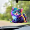 Pingente decorativo de acrílico perfeito para acessórios de carro e enfeites de árvore de Natal
