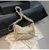 Nueva Bolso Cruzado de Hombro Único Casual Personalidad Plisado Lazo Nylon Estilo Perezoso Debajo del Brazo Estilo Ins