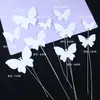 Decoración de Pastel de Hada Pequeña Princesa Perla PVC Mariposa Adorno Diamante Enchufe Feliz Cumpleaños Sinfonía Mariposa Lederzhu