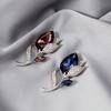 Nueva atmósfera de moda flor de cala de cristal flor de cobre broche atmósfera de alta gama moderno simple temperamento corsage