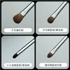 Set de Pinceles para Sombras de Ojos, Pincel para Sombras de Ojos de Pelo de Caballo, Pincel Difuminador de Lana, Tamaño Pequeño, Set de Pinceles para Maquillaje de Debajo de los Ojos, Set de Pinceles de Maquillaje