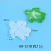 Molde de Resina DIY Série Animais Marinhos Molde de Silicone com Areia Movediça Pingente de Chaveiro Ornamento Molde de Estrela do Mar