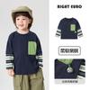Camiseta de Manga Larga para Niño Estilo Europeo Derecho Atuendo de Otoño Camiseta Básica para Bebé Ropa Infantil Nueva 2026 Top para Niños de Primavera y Otoño