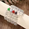 Novo Pulseira Simples de Cristal Branco Exquisite Simples Pulseira para Mulheres Nicho Leve Luxo Presente Pulseira Fábrica de Joias Atacado