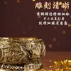 Cornucopia Hongda de latón macizo con tapa, cornucopia de moneda de dragón, regalo para porche, adornos de cuenco de cobre