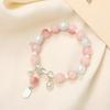 Ins Pulsera de Cristal Elegante Combinable para Mujer Pulsera de Piedra Lunar Super Hada Accesorios de Joyería para Mejor Amigo de Pareja