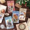 Adesivo Hisome e saco de adesivos PET série de cartas de artista adesivos decorativos para diário DIY 4