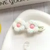 Horquilla de Flor Dulce Clip BB Estilo Occidental Infantil Tocado Lindo Flor de Cerezo Niña Pequeña Accesorios para el Cabello Flequillo Mechones Laterales Clip