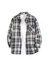 Nova Camisa Xadrez Estilo Americano Retro Manga Longa Solta Primavera Outono Masculina Casual Camisa Jaqueta Top Roupa