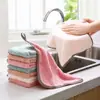 Pano de Prato Absorvente Não Gorduroso Pano de Prato para Pendurar Cozinha Doméstico Espessado Sem Fiapos Limpeza de Bancada Pano Jiejie Weihong