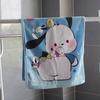 Tela de Lijado Linda de Dibujos Animados Toalla Larga para Niña Impresa Absorbente Toalla con Cara de Corazón de Niña Merlot Kulomi