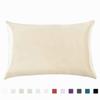 Amazon Comercio Exterior Transfronterizo Color Sólido Seda Artificial Funda de Almohada Satén Cremallera Funda de Almohada Venta al por Mayor