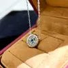 Collar de plata de ley S925 con óvalo de turquesa azul cadena para la clavícula temperamento moda personalidad simple retro collar para mujer