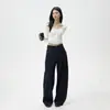 Coleção Outono 2026 Transfronteiriça Calças Jeans Americanas Retrô Largas e Soltas, Estilo de Time Versátil, Jeans de Corte Curvo para Mulheres, Novo Modelo