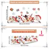 Navidad Papá Noel Animales Muñeco de Nieve Jenga Pegatina de Pared Fondo de Pared Decoración del Hogar Pegatina de Pared Autoadhesiva