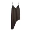 Ropa Europea y Americana al por mayor Aliexpress Popular en Ins Moda Casual Empalme Tops Asimétricos Tendencia de Moda Ins de Gama Alta