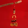 Joyas del Dios de la Fortuna Antiguo de la Suerte y la Seguridad Colgante para Llave de Coche Llavero de Coche Colgante del Mantra de Seis Caracteres Bendición de Paz Hecho a Mano