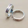 Anillo S999 Corazón Verdadero Estilo Étnico Ziwei Hui Taiji Yin Yang Personalidad Retro Abierto Arena Púrpura Venta Directa Sistema Taoísta