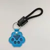 Novo pingente memorial criativo para guardar pelos de pet, porta-cartão de acesso à porta anti-perda, pingente de chaveiro de pata de cachorro