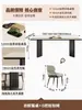Lujo Ligero Minimalista Italiano Apartamento Pequeño Rectangular Hogar Estilo Retro Pizarra Combinación de Mesa y Sillas de Comedor Mesa de Comedor de Madera Maciza