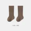 25 Pares de Calcetines para Niños, Doble Aguja Estilo Primavera y Otoño, Sueltos y de Alta Elasticidad, Calcetines de Caña Media que No Aprietan para Bebés y Niños Pequeños, Calcetines de Bebé Lisos Unisex