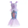 Navidad Nuevo ailier vestido cola de pez vestido de princesa sirena vestido de sirena para bebé vestido cola de pez vestido de baile