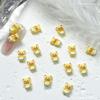 Nail Art Cartoon Jóias Bonito Manteiga Urso Amor Urso Boneca Resina Nail Wear Armadura Acessórios Decoração