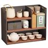 Estante de almacenamiento para juegos de té, estante de escritorio Bogu, mesa de té pequeña, gabinete de té, mesa de té, estante para té, estante para tazas de té, estante de exhibición