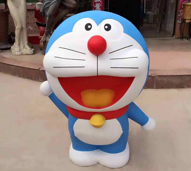 卡通雕塑哆啦A梦摆件