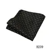 Pañuelo de Bolsillo para Traje de Hombre, Alta Densidad de 1200 Puntos, Seda Artificial, Accesorio para Traje, Pañuelo Jacquard, Bufanda Cuadrada, En Stock
