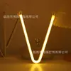 Nuevas Luces LED de Letras para Cumpleaños y Festival Qixi Combinación DIY Luces Nocturnas, Luces Decorativas de Atmósfera de Moda, Luces Decorativas para Confesiones