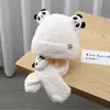 Gorro Bufanda para Bebé Otoño e Invierno Lindo Súper Lindo Gorro Tejido para Niños Niñas Traje de Gorro con Orejas de Panda para Protección