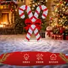 2.5D Arco Bastón de Caramelo Navidad Transfronterizo Más Vendido Patio Nieve Adorno Exterior Luz con Forma LED