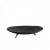 Mesa de Centro Retro Minimalista para Sala de Estar Frutero Bandeja para Encimera de Restaurante Bar Habitación de Muestra Adorno de Decoración para el Hogar Negro