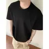 Camiseta Masculina Manga Curta Maxdstr280G Algodão Espacial Australiano Patchwork Versão Boxy Antirrugas Curta Larga Cleanfit