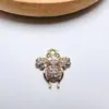 Broche de accesorios para el cabello con pedrería nueva para hombres y mujeres, accesorios para suéter, colgante, bonitas decoraciones de abeja, accesorios al por mayor
