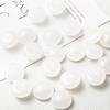 Venta al por mayor de fábrica color gelatina transparente color caramelo parche de platillo volante semicircular DIY aretes hechos a mano pasador accesorios de joyería cuentas