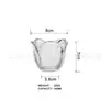Suporte Alto de Vidro para Velas Lótus, Suporte para Velas Tulipa, Suporte de Exibição para Aromaterapia, Base para Velas, Adereços para Fotografia de Casamento, Itens Decorativos