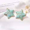 Pendientes de botón de estrellas y rayas estilo europeo y americano Lindos Frescos Simples Pendientes de botón Estrella de cinco puntas multicolor Acero inoxidable Adornos para orejas de goteo de aceite
