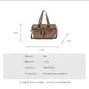 Bolso de Pana de Gran Capacidad 2026 Otoño Nuevo Estilo Coreano Artístico Bolso de Hombro Cruzado Minimalista Bolso de Mano Multibolsillos
