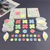 Botão de Flor Lírio Calla Flores Pequenas Centro da Flor Quatro Pétalas Molde de Silicone Bolo Fondant Chocolate Incenso Molde de Resina