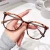 Armazón de gafas semi-titanio anti-luz azul para miopía explosiva armazón de gafas ultraligero para hombre y mujer simple miopía cuadrado marco grande